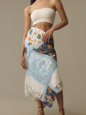 Anthropologie Printed Mermaid Maxi